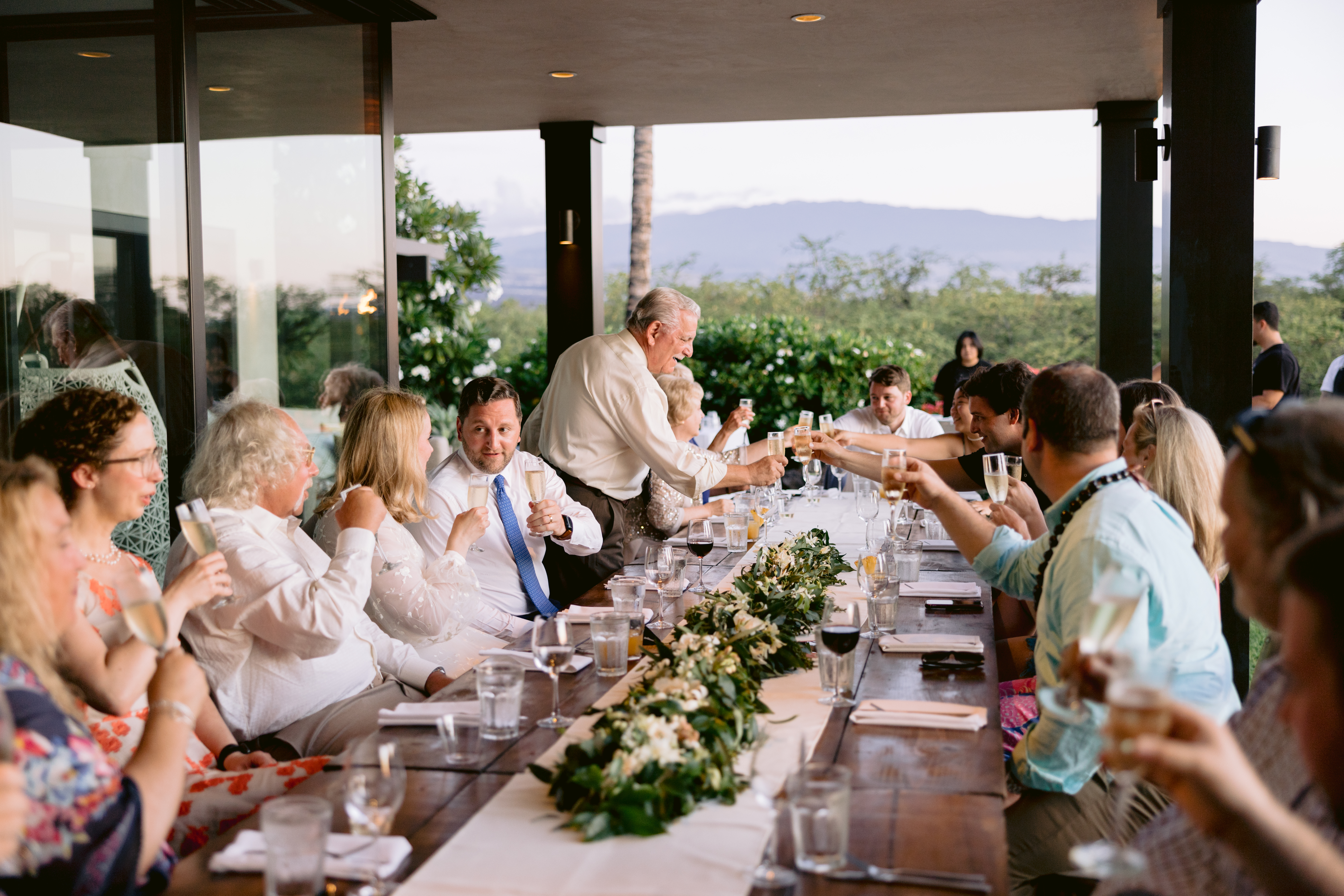 Hawaiian Elopement reception at private estate on the Big Island